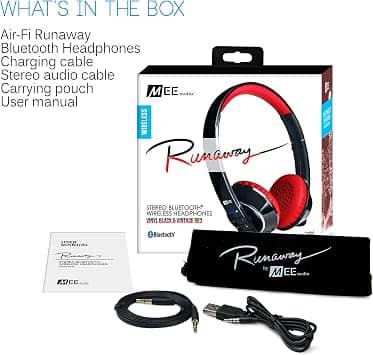MEE audio HP-AF32-RB-MEE Headphones & Earbuds Red New