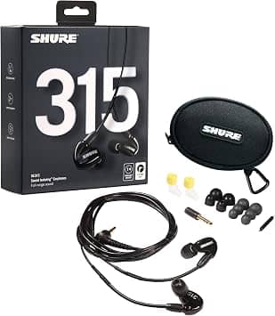 Shure SE315-K Headphones & Earbuds Black New