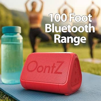 OontZ Angle Solo Portable Bluetooth Speakers Red New