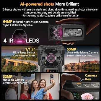 Ulefone Armor 30 Pro 5G Cell Phones Black 512GB Unlocked New