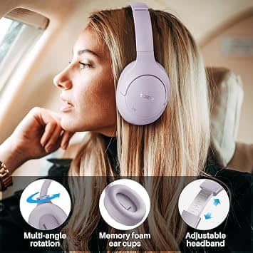 TOZO T12052 Headphones & Earbuds Purple New