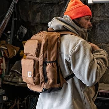 Carhartt Dual-Compartment Backpack Women's bags Brown New