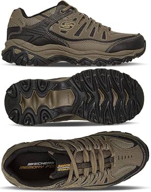 Skechers Afterburn M. Fit Sneaker Beige 13 New
