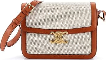 Celine Triomphe Shoulder Bag Women's bags Micro Brown Coated Canvas New