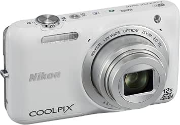 Nikon COOLPIX S6600 Digital Cameras White Used - Very Good Body Only