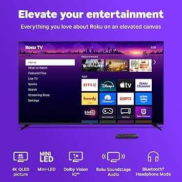 Roku Pro Series TVs 55 inch New