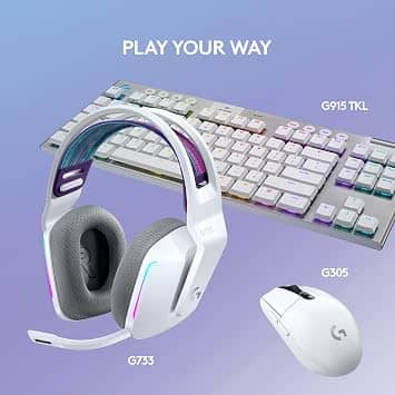 Logitech G733 LIGHTSPEED Headphones & Earbuds White New