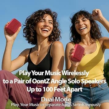 OontZ Angle Solo Portable Bluetooth Speakers Red New