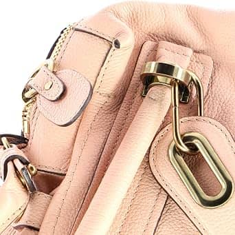 Chloé Paraty Top Handle Women's bags Medium Cement Pink Leather New