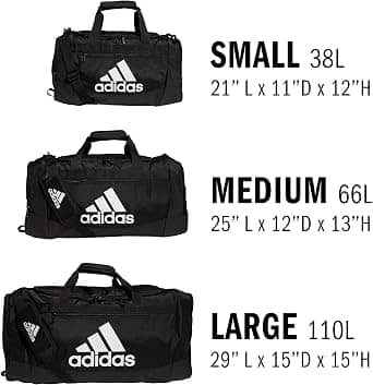 Adidas Defender Duffel Women's bags Grey Small New Polyester Unspecified