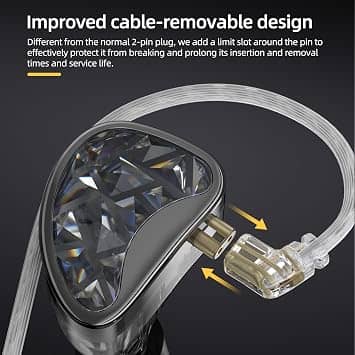kz AS24 Headphones & Earbuds Black New
