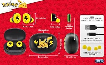 eKids Pi-B18PK Headphones & Earbuds Pokemon New