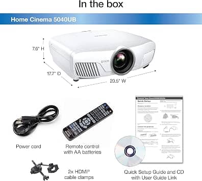 Epson Home Cinema 5040UB Projectors Used - Very Good