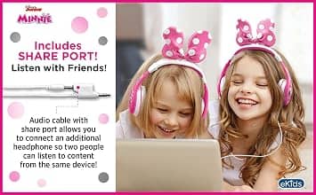 eKids SM-140.EXV6 Headphones & Earbuds Minnie Mouse New