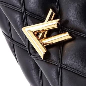 Louis Vuitton GO-14 Shoulder Bag Women's bags MM Black Malletage Patent Leather New