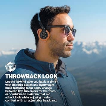 JLab Rewind 2 Headphones & Earbuds Black New