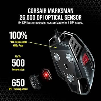 Corsair M65 RGB Ultra Mice Wireless Black New