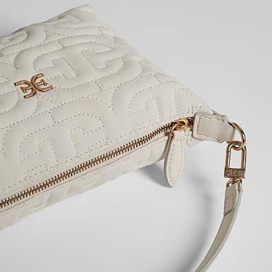 Sam Edelman Ethyl Top-Zip Demi Shoulder Women's bags White New