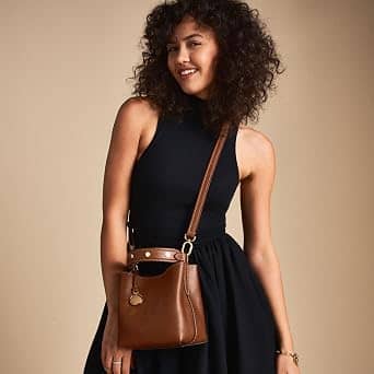 Fossil Jessie Bucket Bag Women's bags Brown Unspecified New