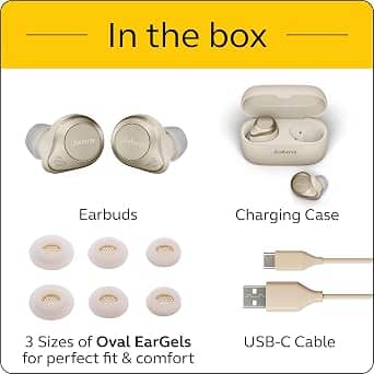 Jabra Elite 85t Headphones & Earbuds Gold New