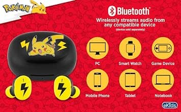 eKids Pi-B18PK Headphones & Earbuds Pokemon New