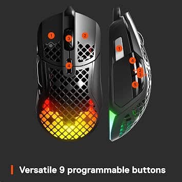 SteelSeries Aerox 5 Mice Wireless Black New