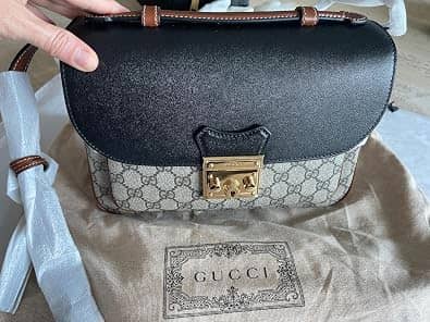 Gucci Gucci Padlock Shoulder Bag Women's bags Unspecified Black GG Supreme Canvas New