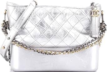 Chanel Gabrielle Shoulder Bag Women's bags Small White Aged Calfskin Gold New
