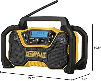 DEWALT DCR028B Portable Bluetooth Speakers Black New