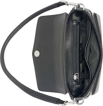 Calvin Klein Ava Shoulder Bag Women's bags One Size Black Saffiano New