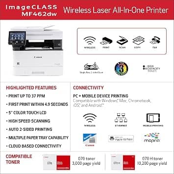 Canon imageCLASS MF462dw Printers Refurbished - Excellent