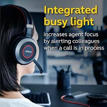 Jabra EVOLVE 80MS Headphones & Earbuds Black New