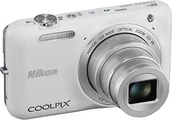 Nikon COOLPIX S6600 Digital Cameras White Used - Very Good Body Only