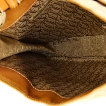 Dior Diorissimo Shoulder Bag Women's bags Medium Brown Leather Gold New
