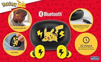 eKids Pi-B18PK Headphones & Earbuds Pokemon New