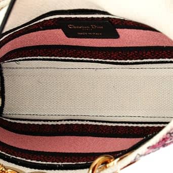 Dior Lady D-Joy Top Handle Women's bags Micro Powder Pink Lambskin Gold New