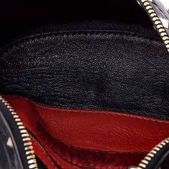 Valentino Garavani Rockstud Spike Belt Bag Women's bags Small Black Quilted New