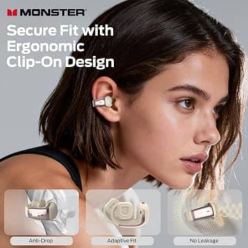 Monster Open-Ear Headphones Headphones & Earbuds White New