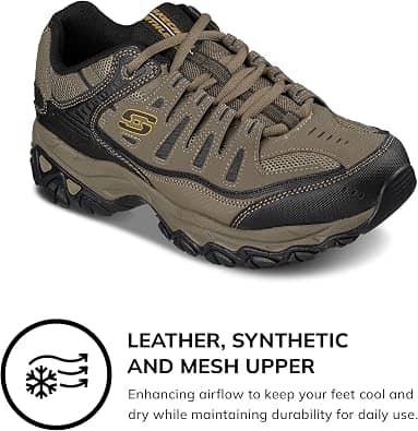 Skechers Afterburn M. Fit Sneaker Beige 13 New