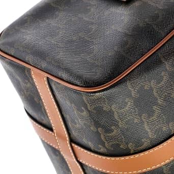 Celine Triomphe Top Handle Women's bags Unspecified Brown Coated Canvas New