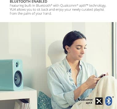 Kanto YU4GW Portable Bluetooth Speakers White New
