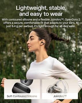 Shokz OpenDots 2 Headphones & Earbuds Black New