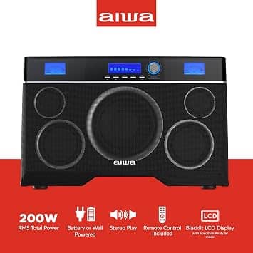Aiwa Exos-10 Wireless speaker Portable Bluetooth Speakers Black New