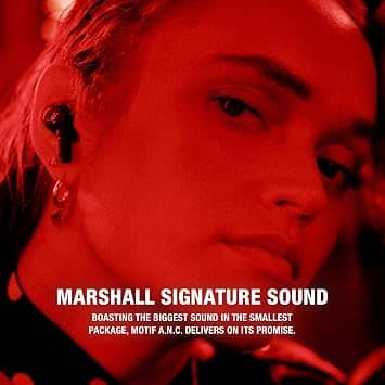 Marshall Motif ANC Headphones & Earbuds Black New