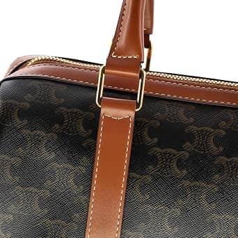 Celine Triomphe Top Handle Women's bags Unspecified Brown Coated Canvas New