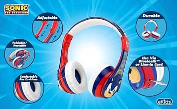 eKids SO-B52 Headphones & Earbuds Blue New