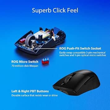 Asus ROG Keris Wireless AimPoint Mice Black New