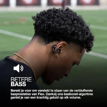 JLab Flex Headphones & Earbuds Black New
