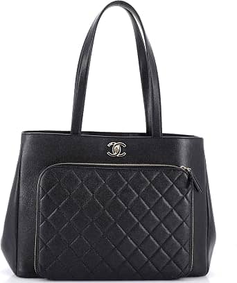 Chanel Business Affinity Tote Women's bags Large Black Quilted New