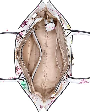 Guess Emelie Women's bags White Faux Leather Tote Mini New